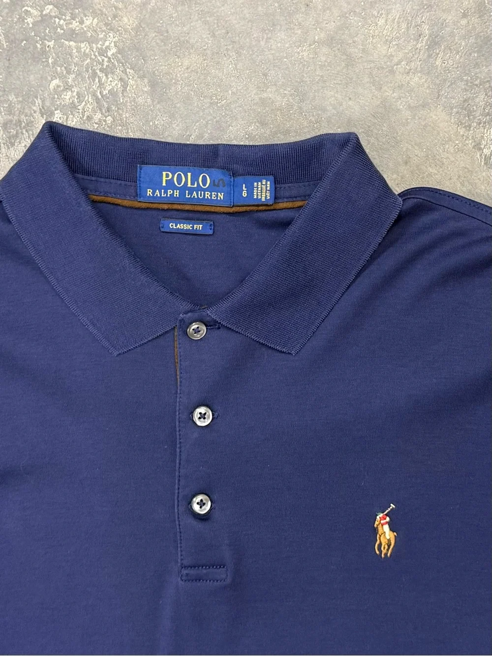 Polo Ralph Lauren Classic Fit Long Sleeve Polo Mens L Navy Preppy